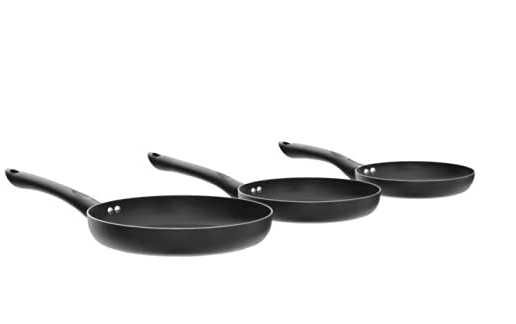 Conjunto de frigideiras antiaderentes 3 peças