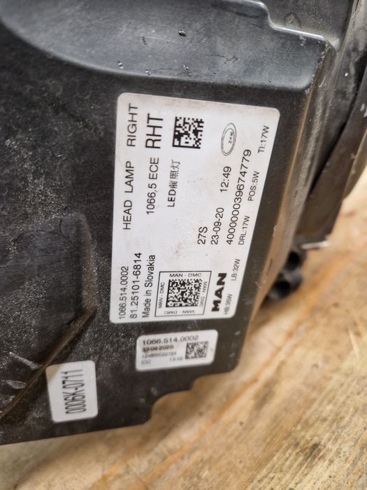 MAN TGX TG3 Lampa  Full Led