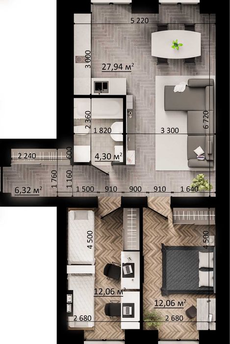 Квартира у охороняємому містечку| Центр Бучі | Розтермінування 2 роки!