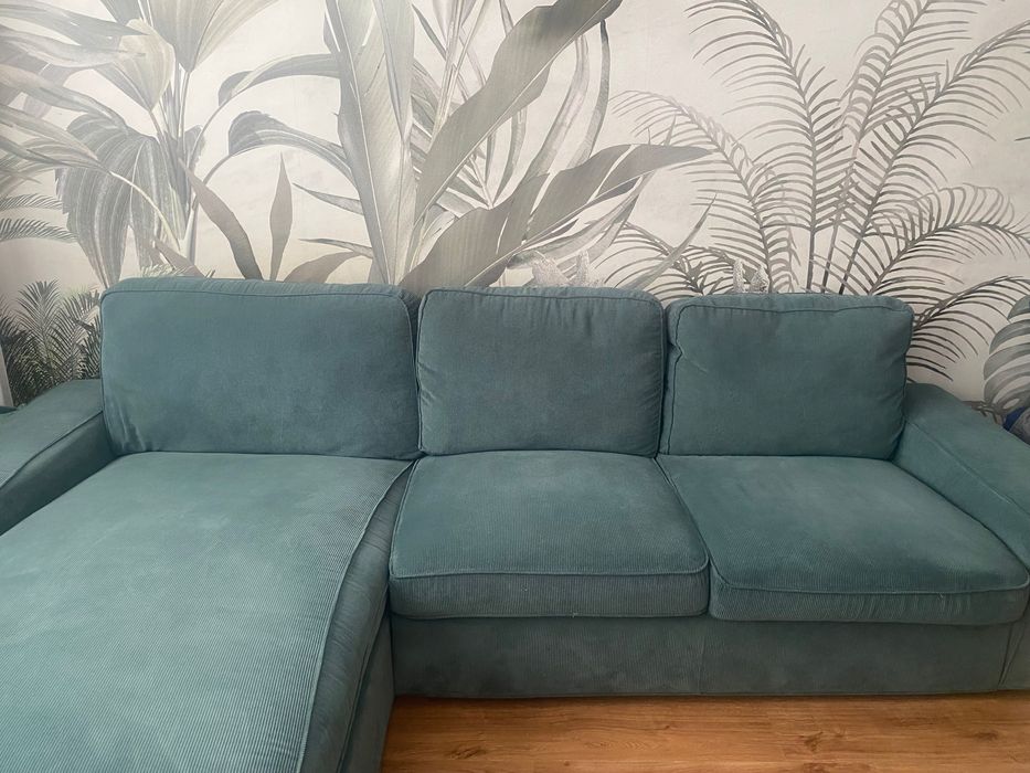 Narożnik sofa Kivik Ikea z podnóżkiem