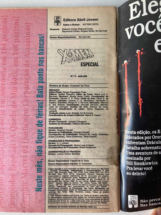 Especial X-Men Nº2 - Dias de um Futuro Esquecido (1990) - HQ PT/BR