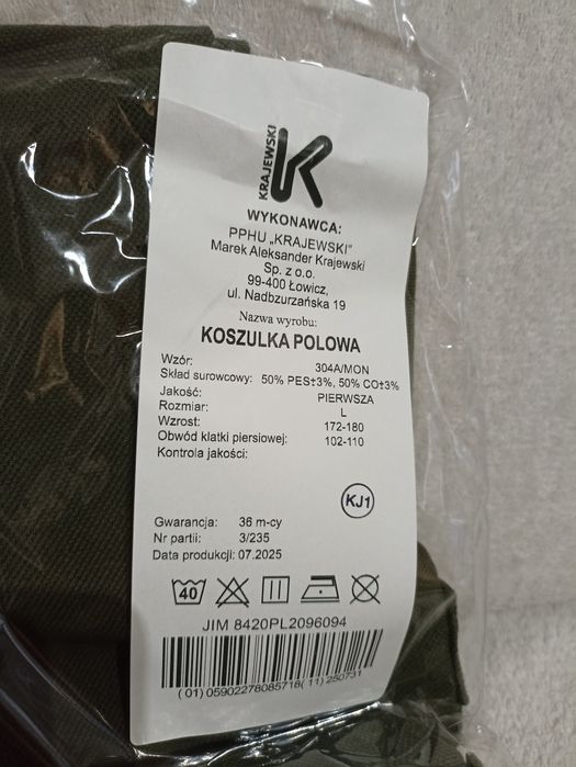 Koszulka polowa wzór 304A/MON, roz.L