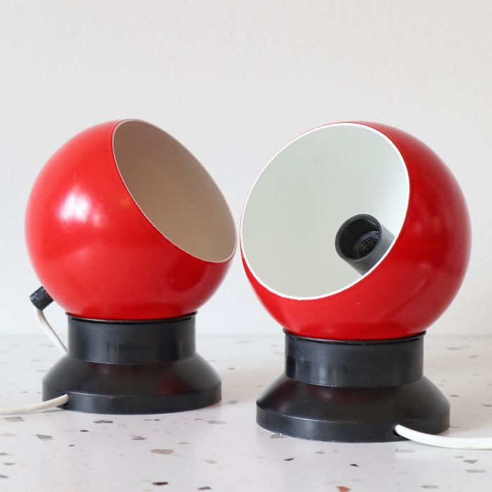 Duńskie kinkiety magnetyczne Horn typ 513 Space Age vintage retro 70s