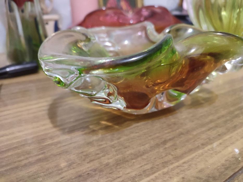 Конфетница гутне муранское стекло