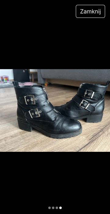 Czarne botki . Anna Field. 40