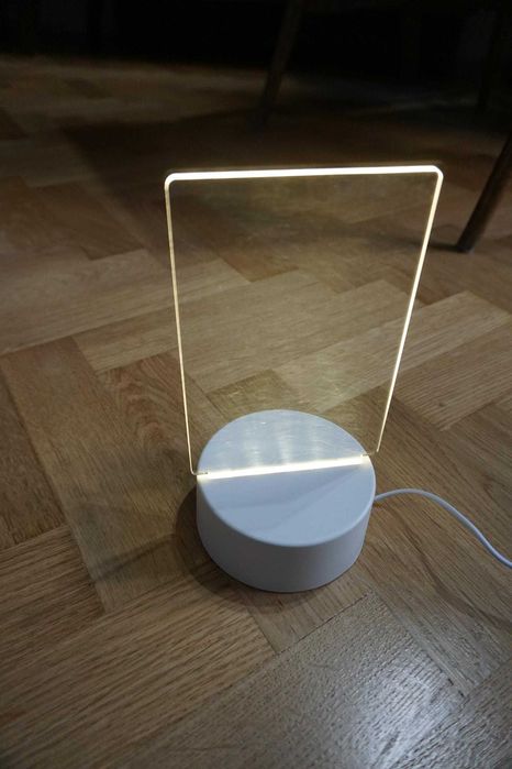 lampka LED USB tabliczka do pisania na notatki nocna biurko organizer