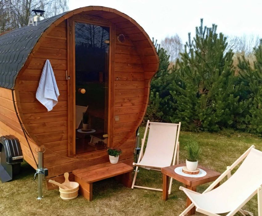 Mobilna Sauna opalana drewnem