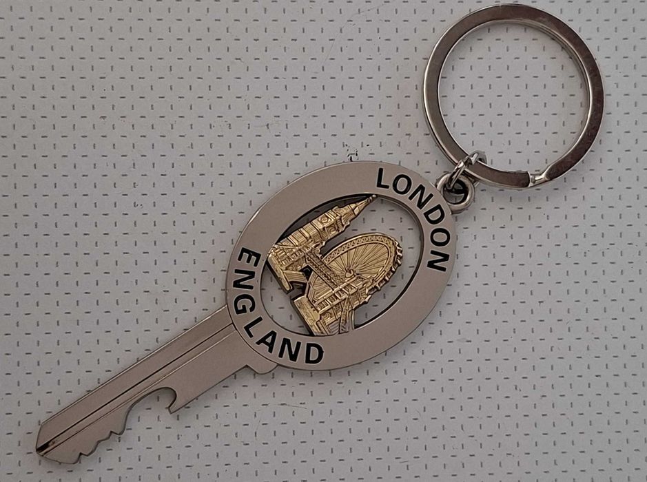 Porta chaves original London - England - 2019, com abre cápsulas