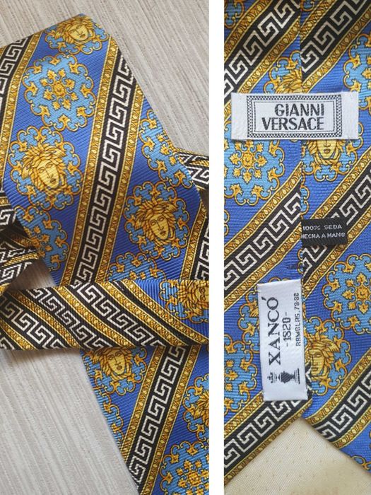 Вінтажна шовкова краватка Versace