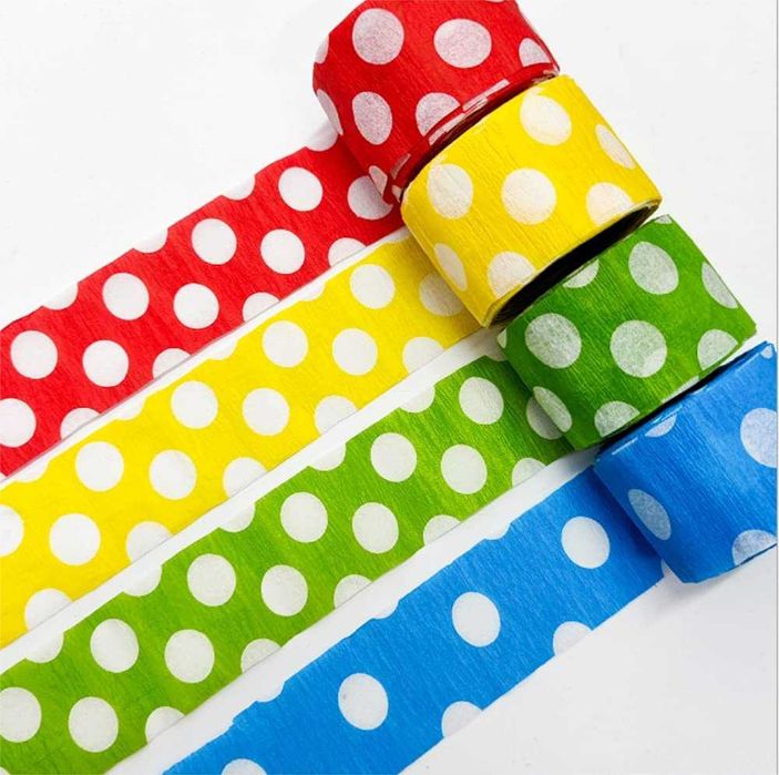 Bibuła krepowa serpentyny 8 rolek M440