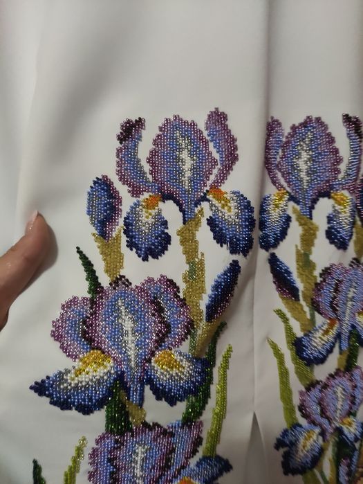 Вишиванка, сукня бісер