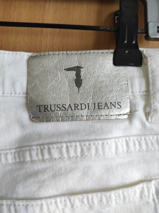 Spodnie męskie Trussardi Jeans białe rozm  175/78