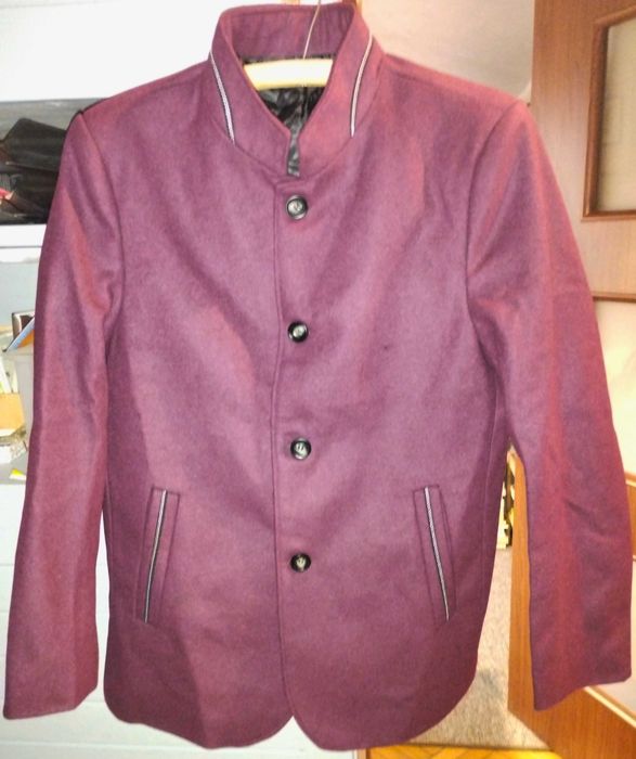 KURTKA - ocieplana bordowa