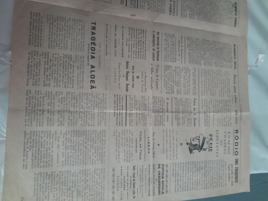 Jornal  O Taboense  dia 1 de Novembro de 1940
