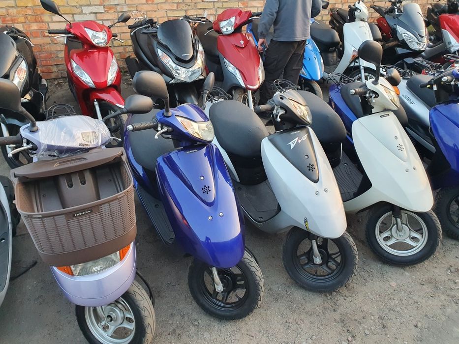 Скутер Хонда Дио 95 серый из Японии купить мопед