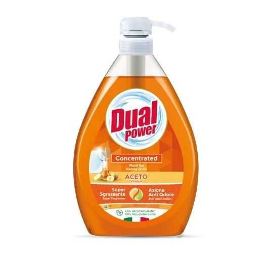 Dual Power płyn do mycia naczyń zapach Ocet Jabłkowy 1L