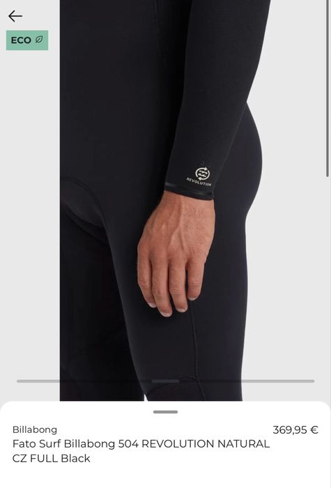 Fato Surf Billabong 504 Revolution Natural XL 4/3mm