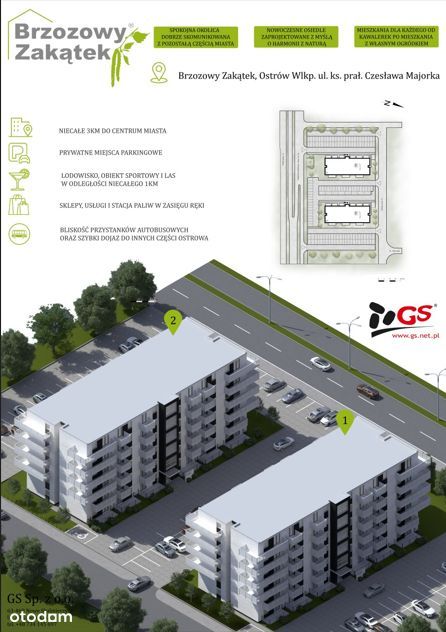 Mieszkanie na piętrze z balkonem nr 56 ul. Majorka