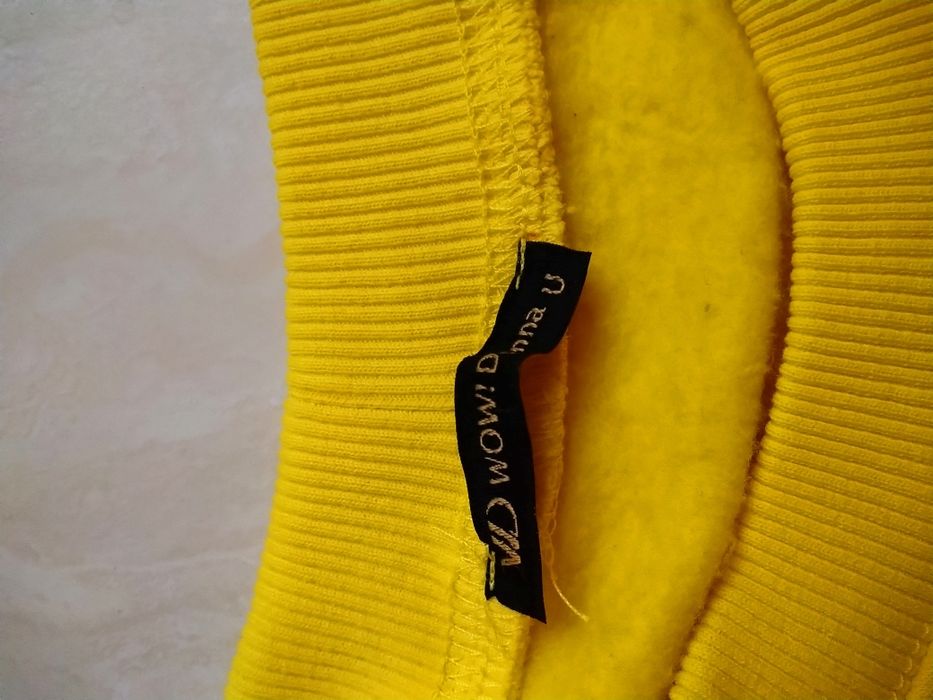 Bluza ciepła żółta damska