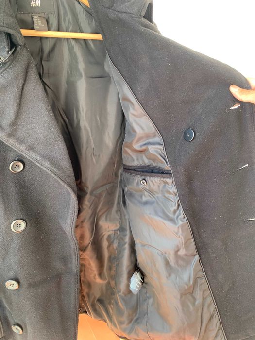 Sobretudo / Trench Coat Preto H&M – Tamanho M (48)