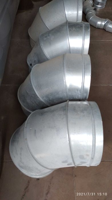 Condutas de ar metal