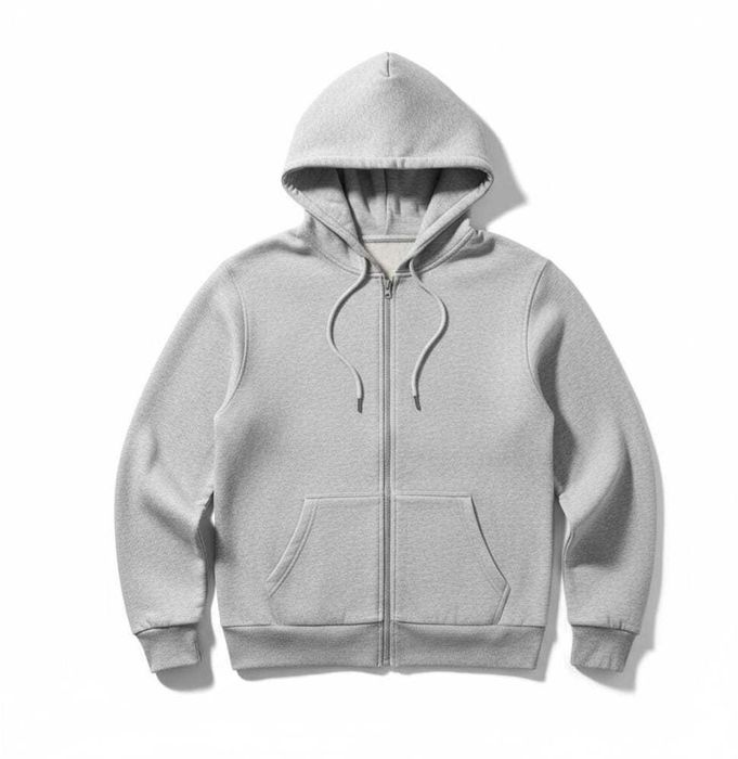 Bluza typu kapturek z suwakiem, bawełna 100%   - (wzór unisex) ( L )