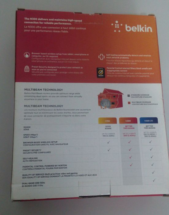 Belkin N300 Router/Modem WiFi – New64741176171393121