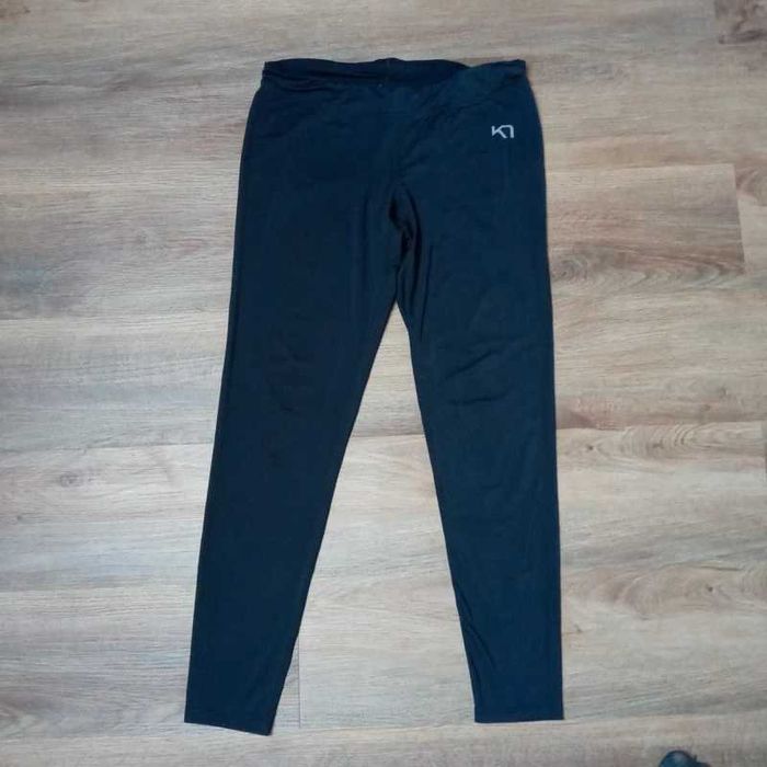 Kari Traa Czarne Legginsy Sportowe Trening / Fitness / Nordic Walking  Rozmiar L