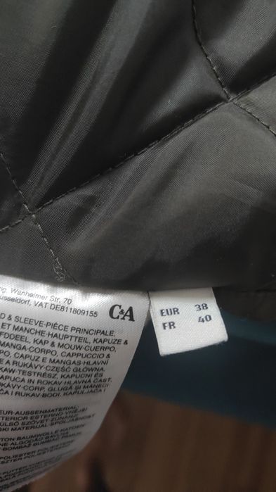kurtka ciążowa C&A mama r. 38 stan idealny