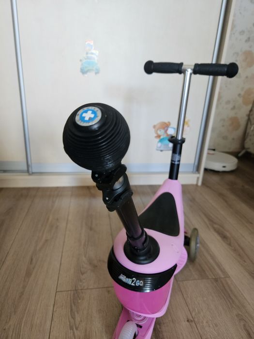 Самокат дитячий Micro Mini2go Deluxe Pink триколісний