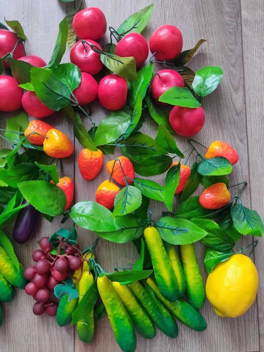 Искусственные фрукты, овощи, ягоды, муляжи - для детского сада