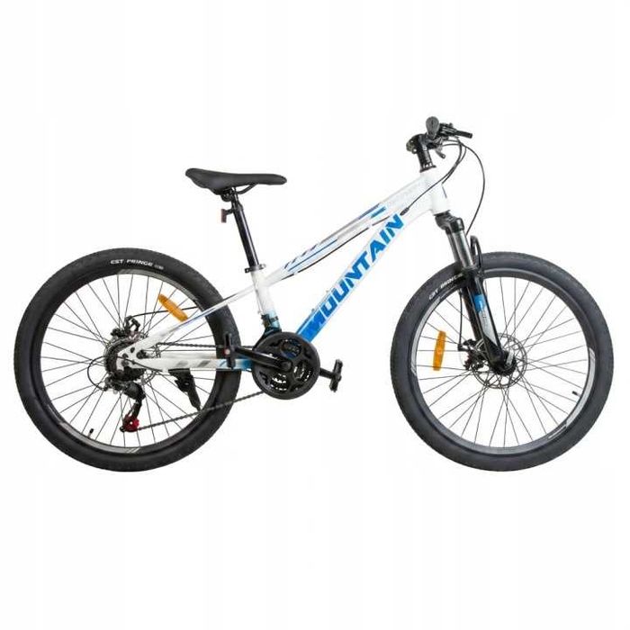ROWER GÓRSKI MTB 24 CALI na komunie amortyzajca HAMULCE TARCZOWE 130-145cm