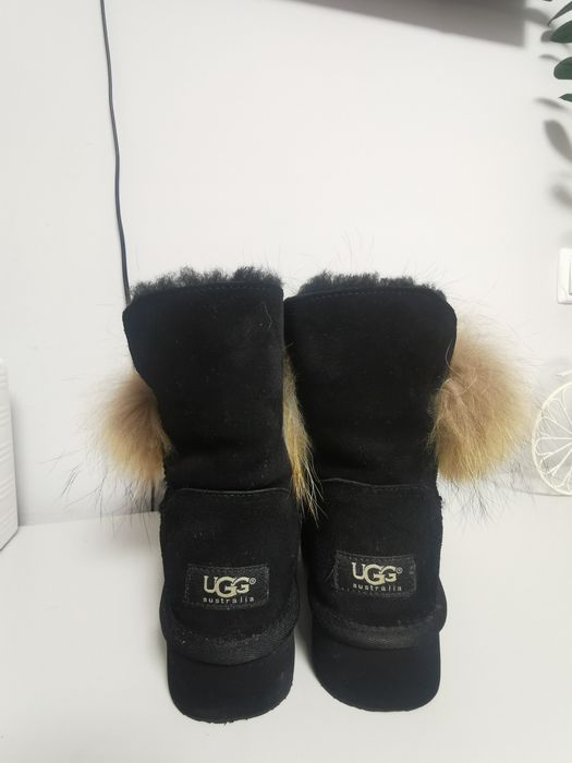 Уги жіночі UGG чорні,натуральна замша
