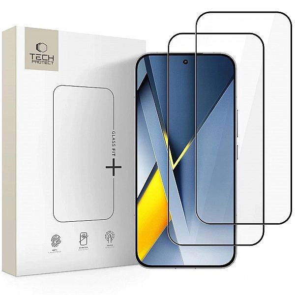 Szkło Tech-Protect Glass Fit+ 2-pack na Xiaomi Poco F8 Pro Ultra - cza