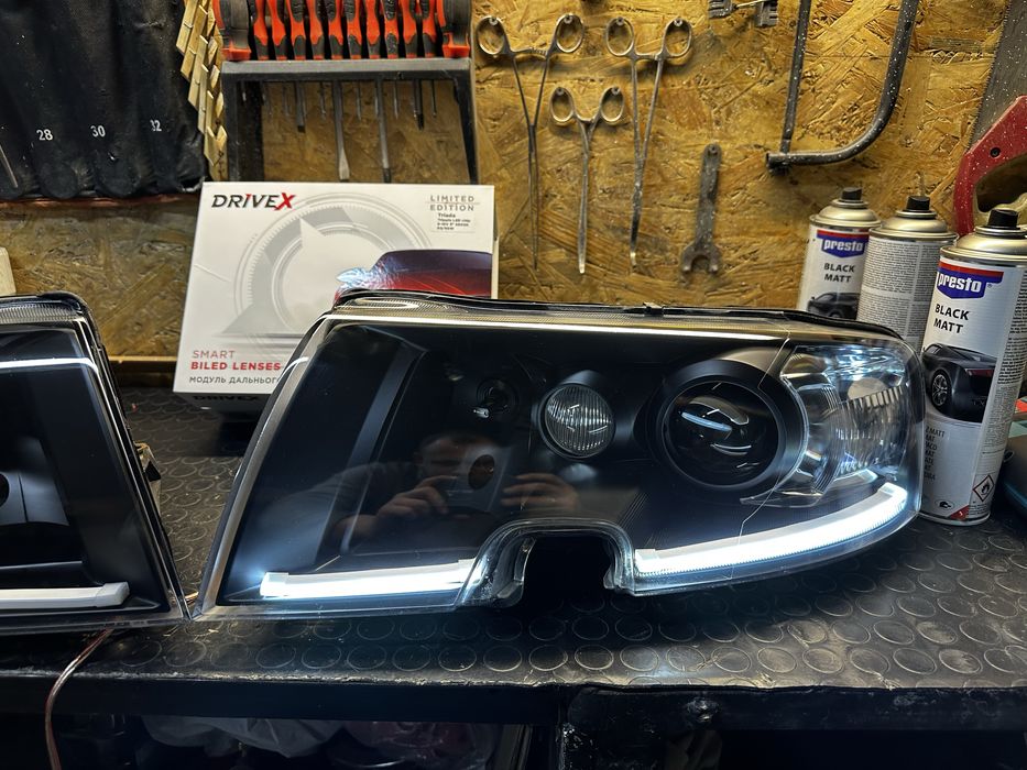 Тюнинг фары Шкода Суперб 1