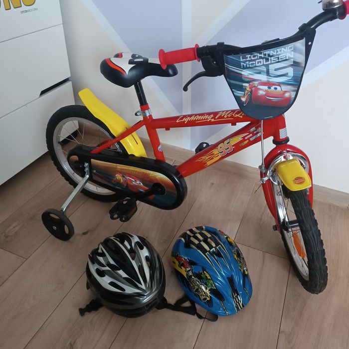 Rower dziecięcy 16"cali Cars Zygzak McQueen Dino Bikes  + GRATISY