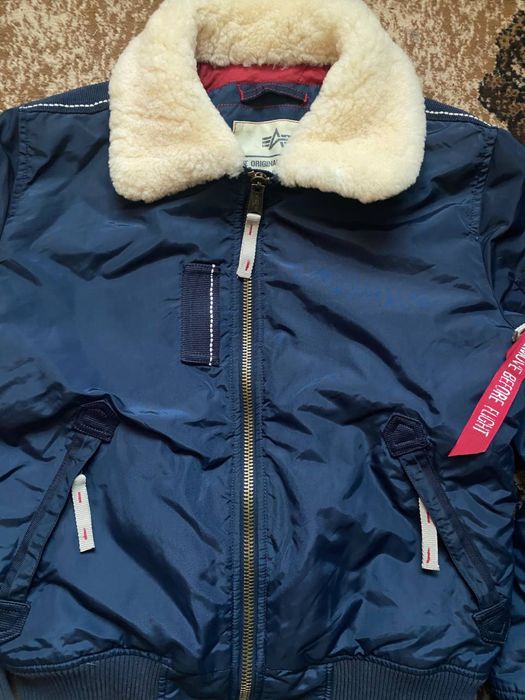 Бомбер Alpha Idustries MA-1 CWU 45 з натуральним хутром Injector III