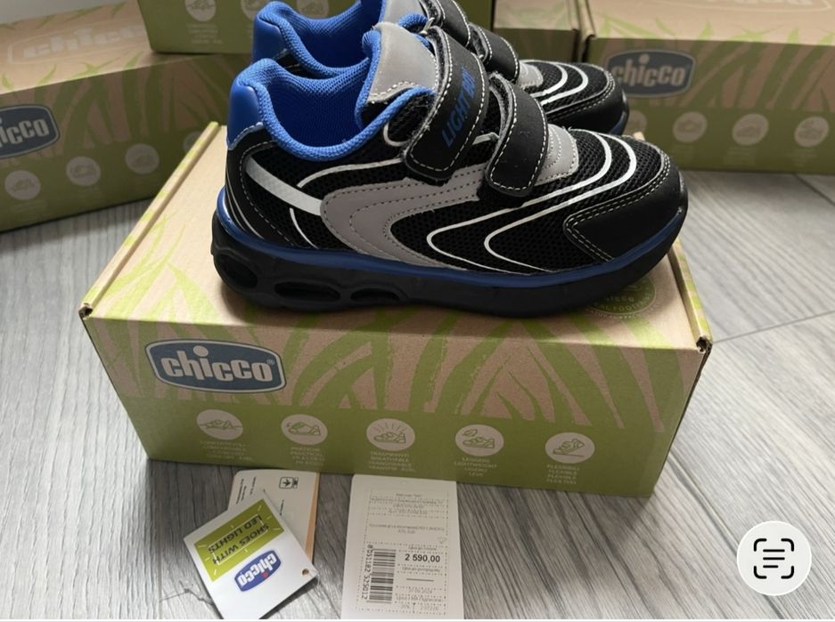 Дитячі кросівки Chicco Light Candis Black, розмір 28 (устілка 28).