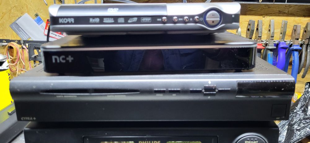 Magnetowid LG Philips odtwarzacz dvd Korr Dekoder NC+ Dekoder Canal+