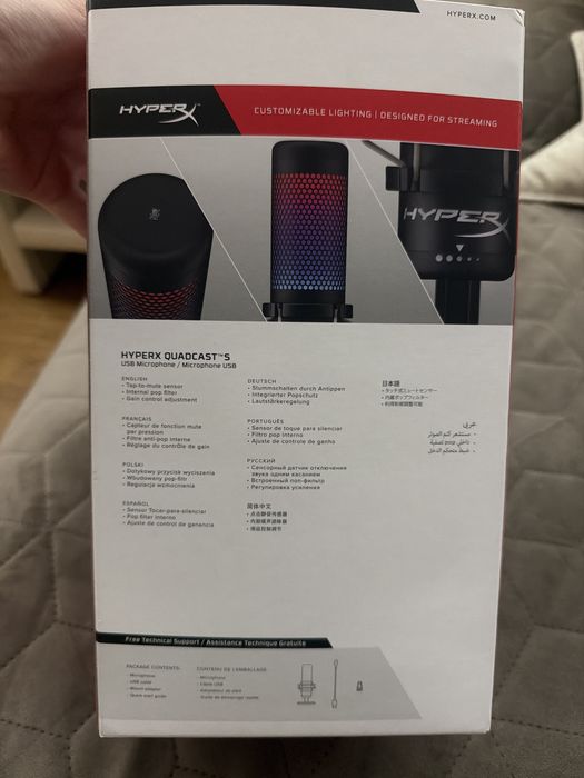 Мікрофон HyperX Quadcast S новий ТЕМРІНОВО‼️‼️