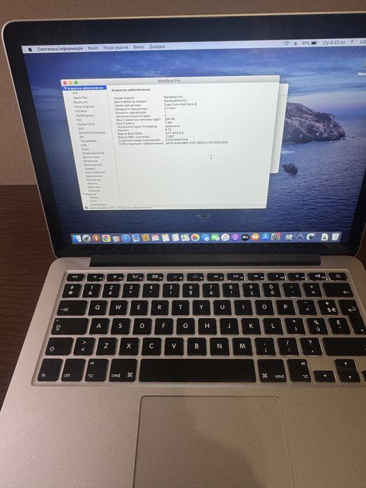 MakBook Pro 1502 core i5(8gb/256gb)
