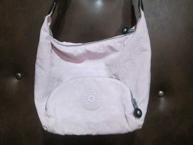 torebka Kipling konduktorka materiałowa różowa gratis wysyłka