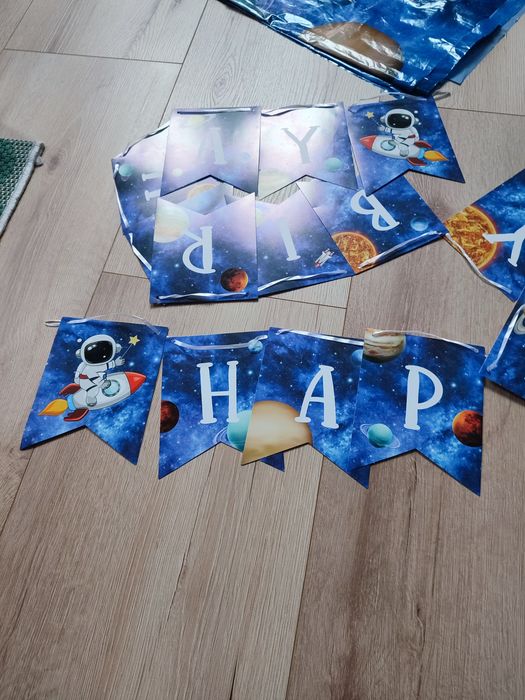 Kosmiczna impreza-banery +akcesoria