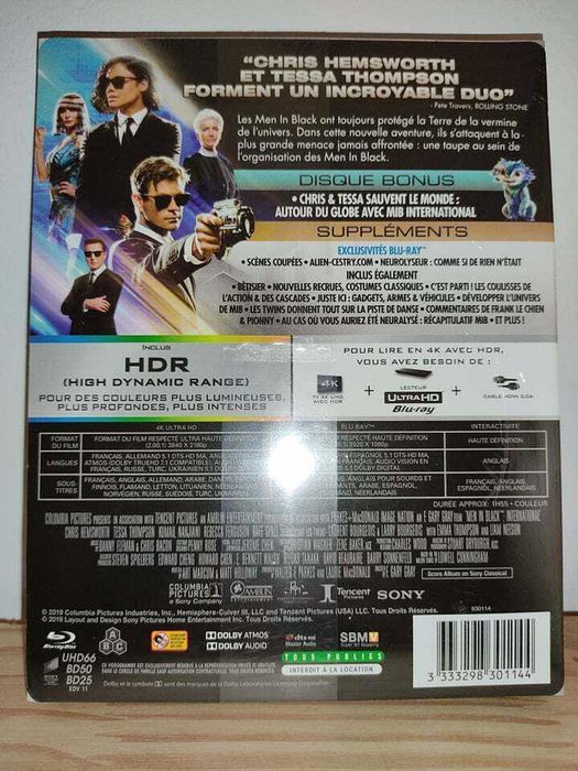 MIB International Faceci w czerni 3 steelbook 4K +2x Blu-Ray w.ENG