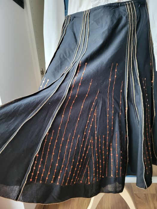 Spódnica czarna elegancka podszewka S