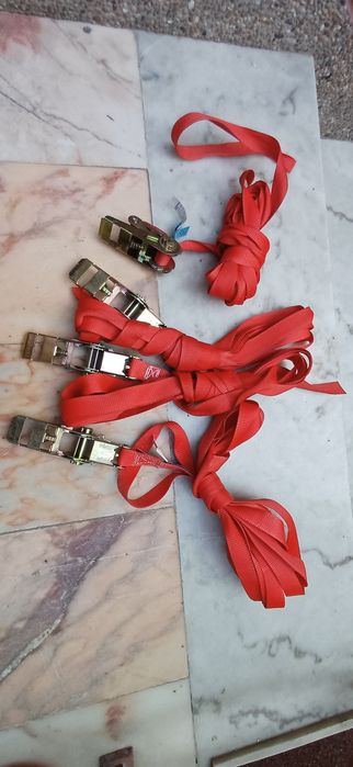 4 Correias tensoras poliester e metal