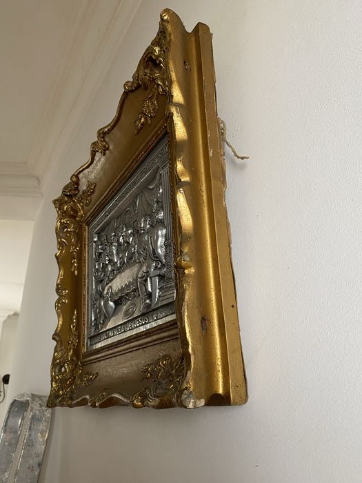 Quadro da ultima ceia: 55cmX42cmX6cm