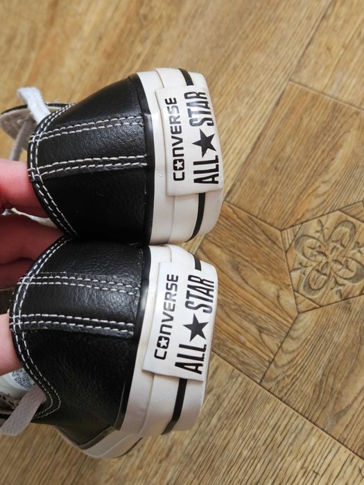 Converse All star шкіряні чорні оригінал 36.5 23см