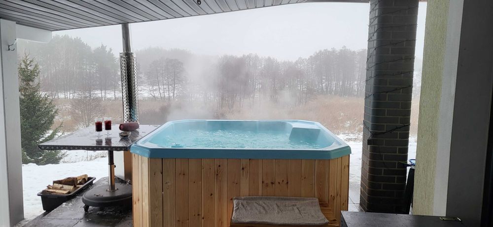 Basen balia jacuzzi nie rozporowe solidne transport gratis 2 masaże