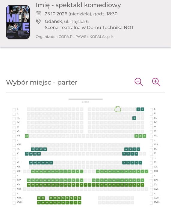 "Imię" - spektakl w 1-SZYM RZĘDZIE, Gdańsk, 25.10, Foremniak, Malajkat, Bobrowski